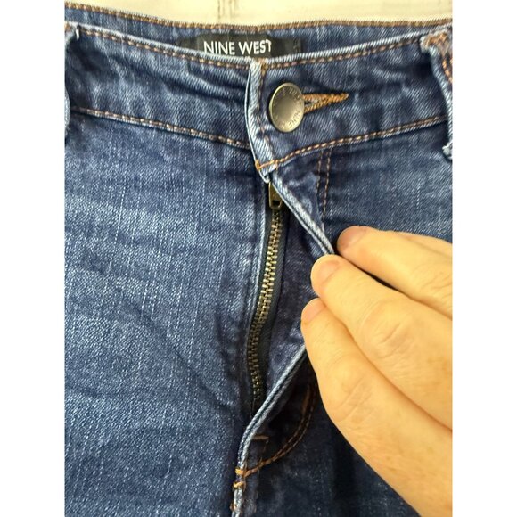 Nine West Jeans Womens Size 12 Blue Skinny Ankle Casual Streetwear Denim - Picture 4 of 7